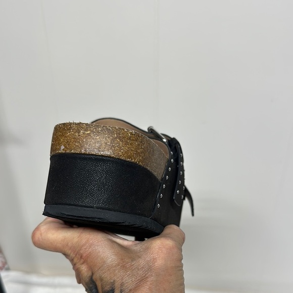 MIA  Brookie Black Studded Platform Sandals - Picture 3 of 13